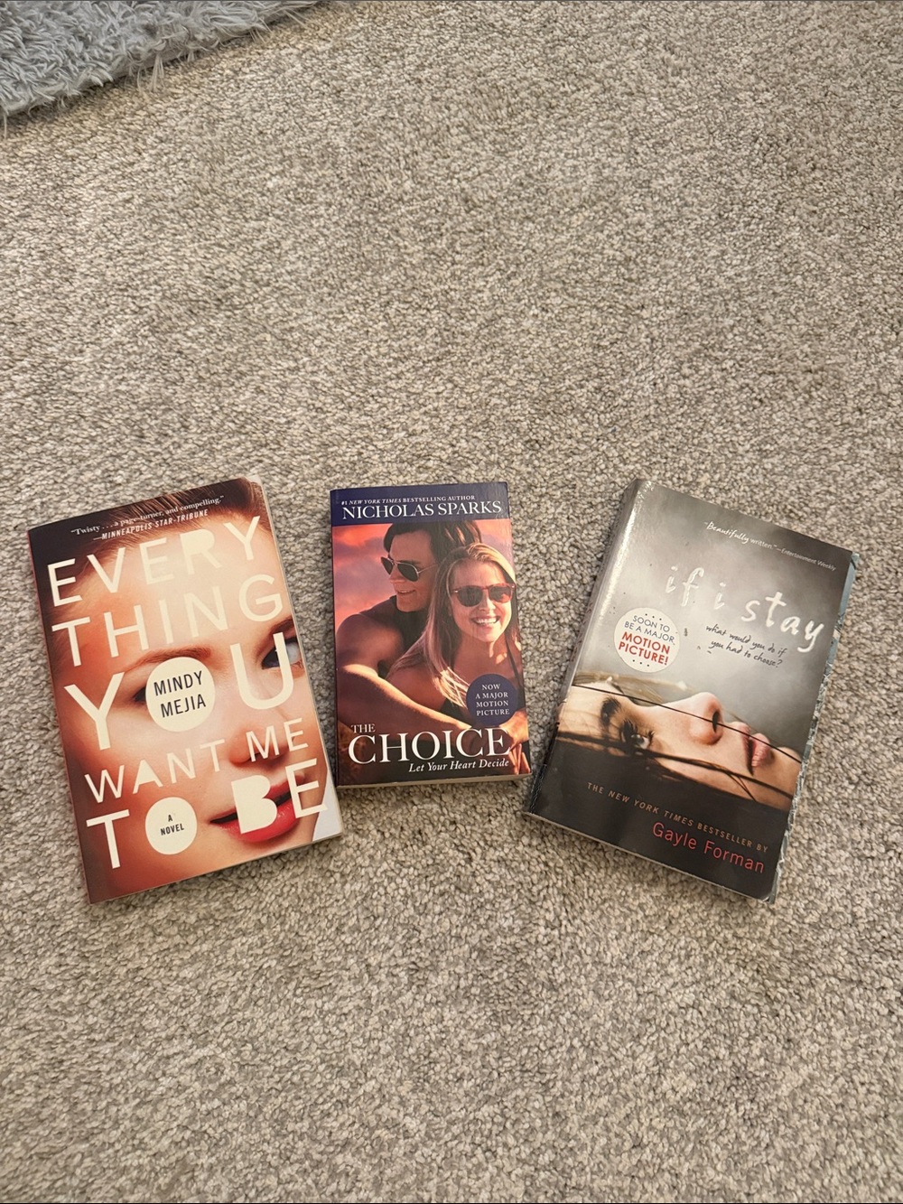 Novel Bundle -Nicholas Sparks, Mindy Mejia, Gayle Forman